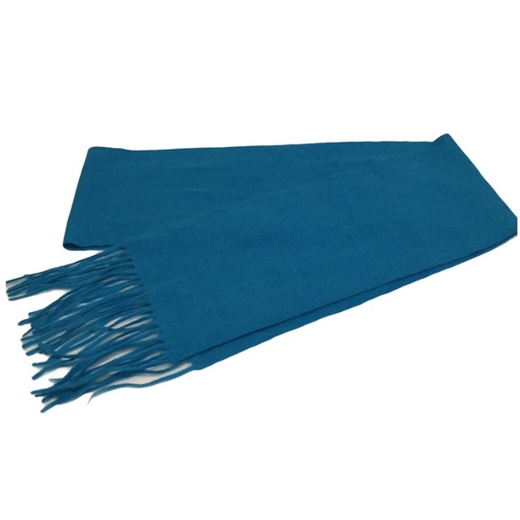 Vince Other - 100% Cashmere Scarf Made in Scotland Blue Unisex